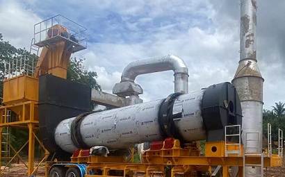 The culprit for the blockage of the screen in the asphalt mixing station